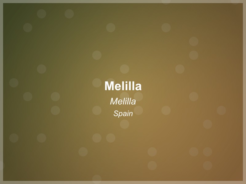 Melilla cityscape in Melilla, Spain - showing historic architecture and local landmarks