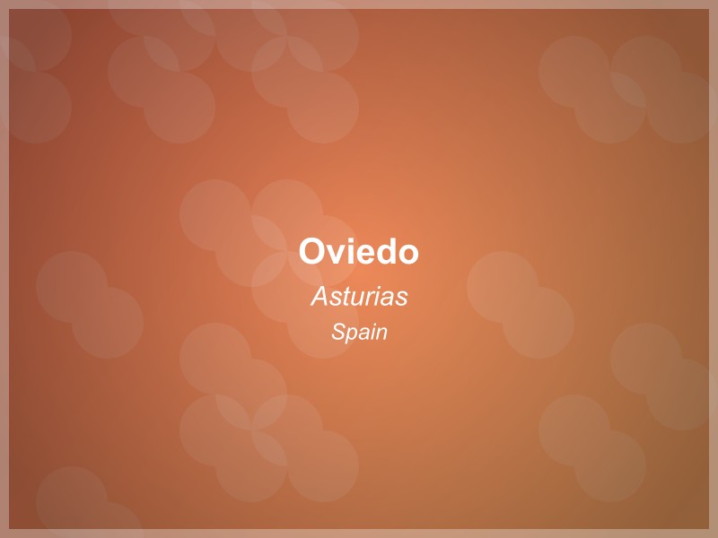 Oviedo cityscape in Asturias, Spain - showing historic architecture and local landmarks