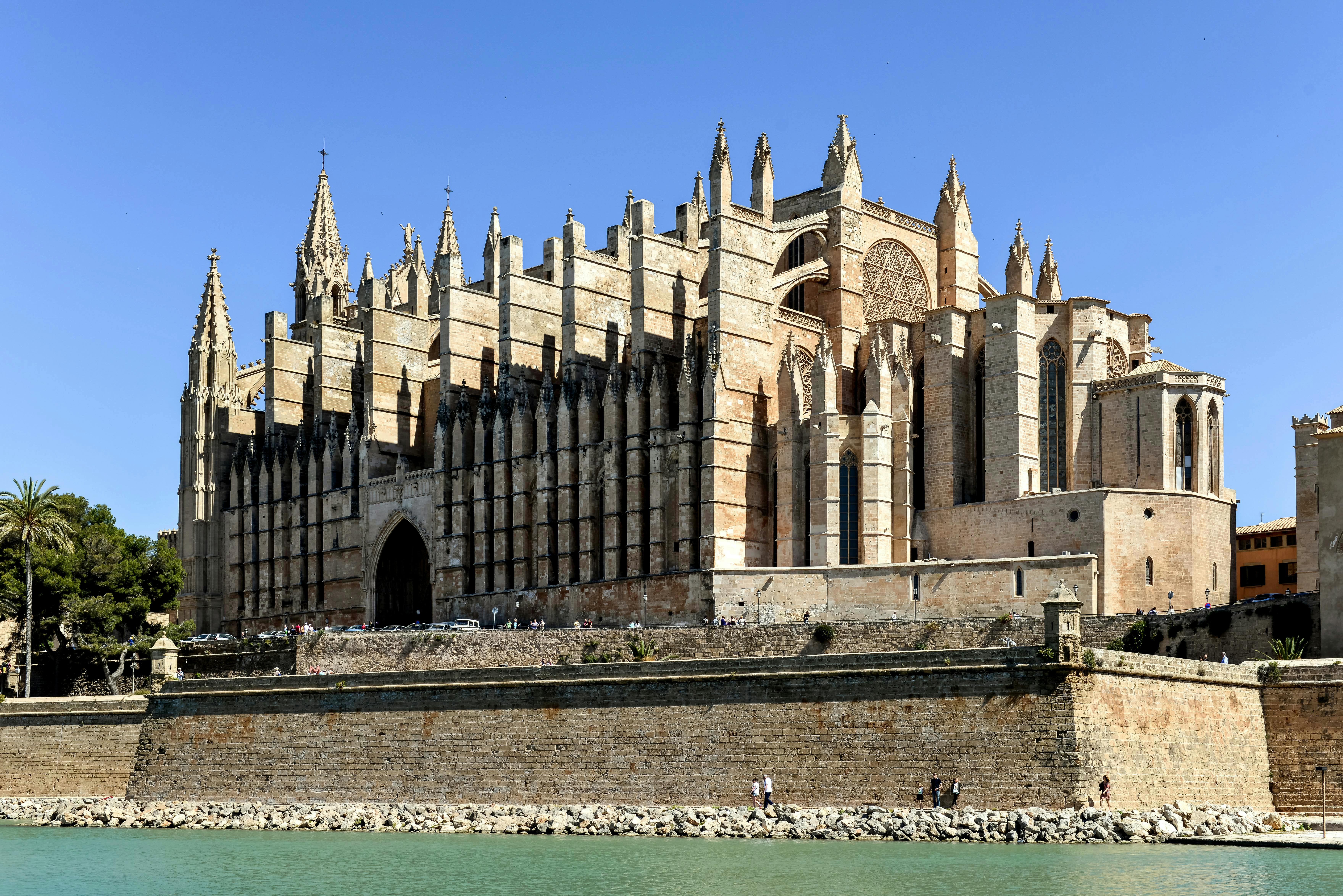 Palma de Mallorca cityscape in Balearic Islands, Spain - showing historic architecture and local landmarks