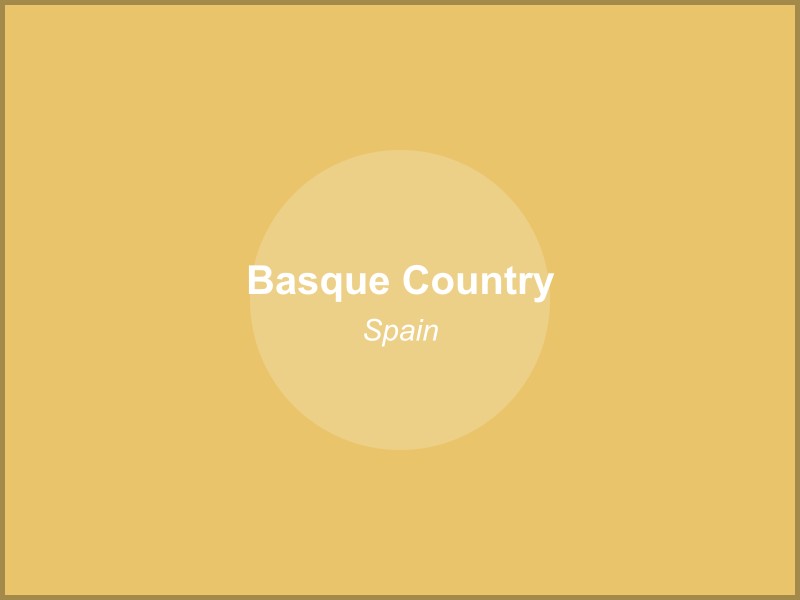 Scenic view of Basque Country region in Spain