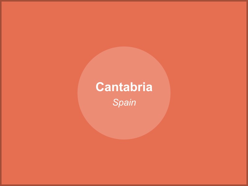 Scenic view of Cantabria region in Spain