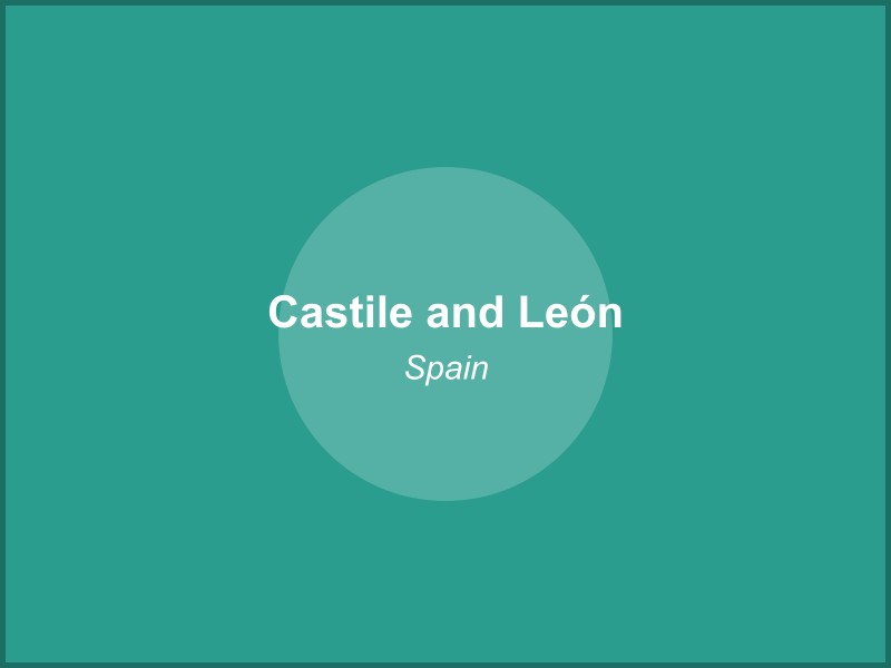 Scenic view of Castile and León region in Spain