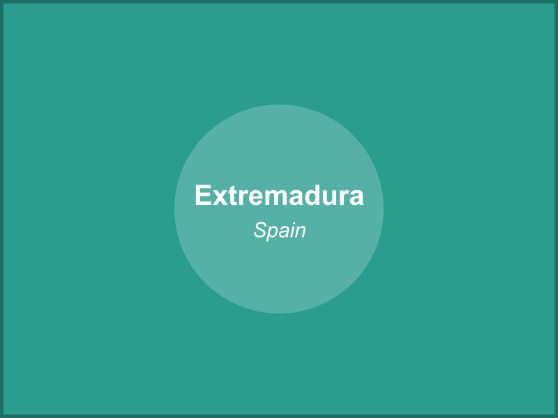 Scenic view of Extremadura region in Spain